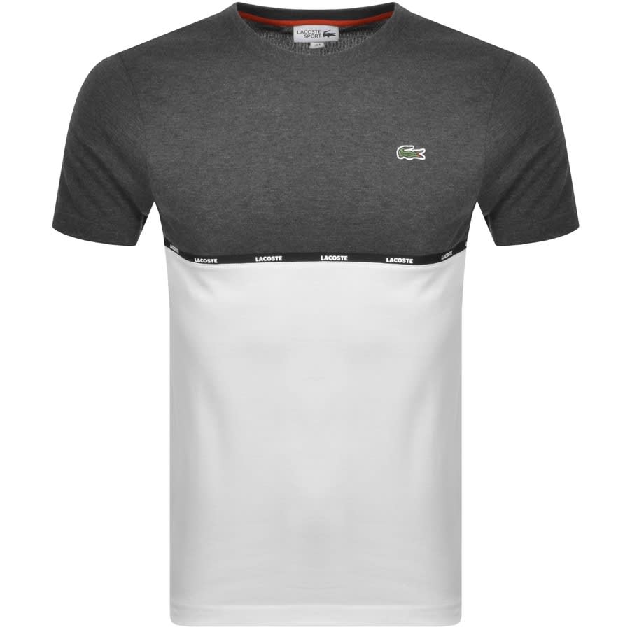 Alternative Image for ProductLacoste Sport Colourblock Logo T Shirt Grey1